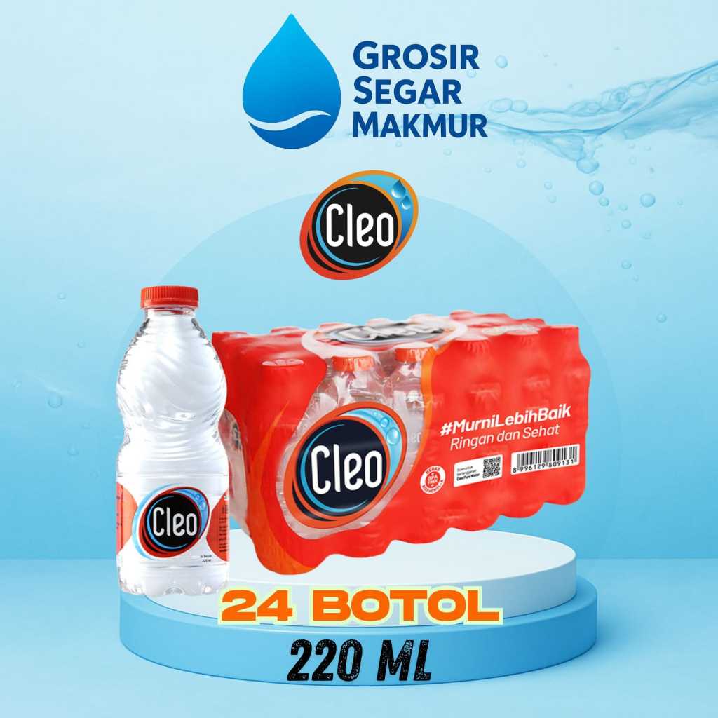 CLEO MINI 220 ml botol ( 1 dus 24 botol )