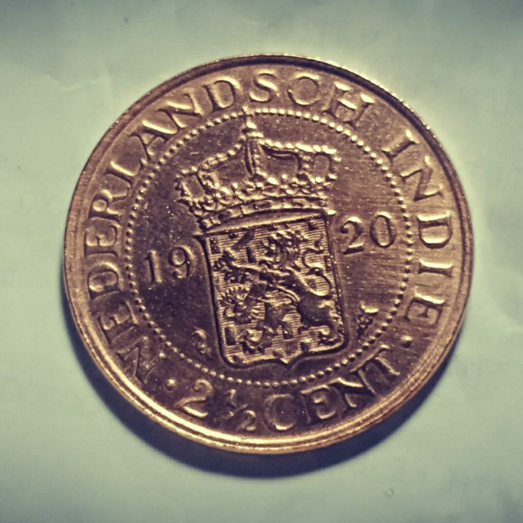 BENGGOL BESAR 1920  NEDERLAND INDIE 2,5CT ERA BELANDA KOLEKSI Kuno BANYAK DICARI KOLEKTOR