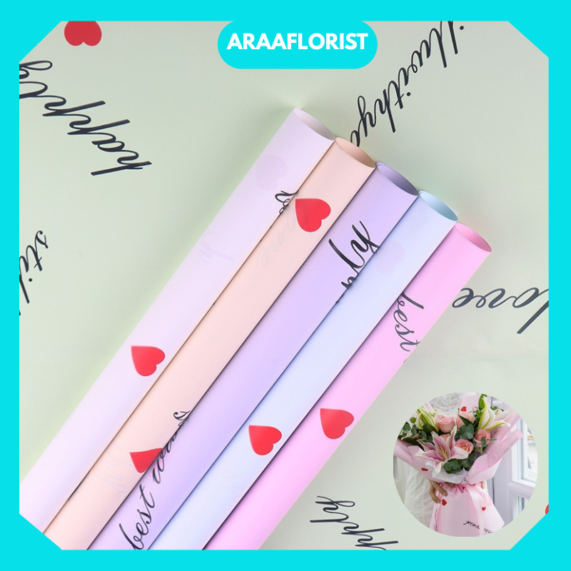 

Kertas Buket Bunga Cellophane Flower Wrapping Paper Bouquet Bunga Dekorasi Pesta Florist KB090