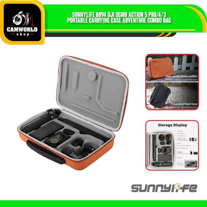Sunnylife B894 DJI Osmo Action 5 Pro/4/3 Portable Carrying Case Adventure Combo Bag Hand Bag Osmo Ac