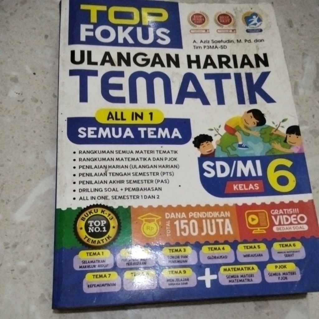 TOP FOKUS ULANGAN HARIAN TEMATIK ALL IN ONE SEMUA TEMA SD/MI KELAS 6
