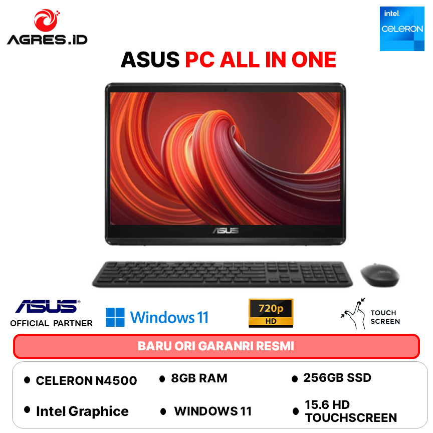 ASUS AIO E1600WKAT TOUCH INTEL N4500 - RAM 8GB 256GB W11 15.6 -BMR182W