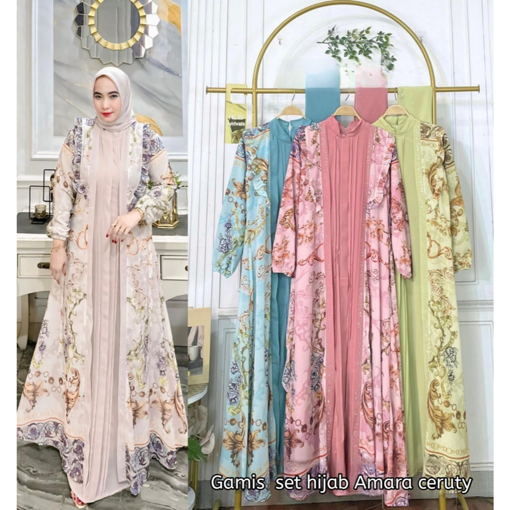 Gamis Set Hijab Amara