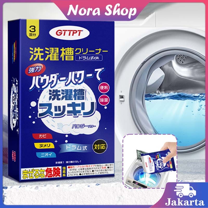 1kotak 2Pcs Pembersih Tabung Mesin Cuci / Detergen Pembersih Mesin Cuci Bubuk