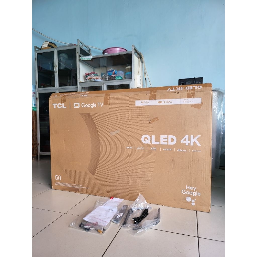 (BARU) TCL 50Q6 QLED 4K DOLBY ATMOS GOOGLE TV