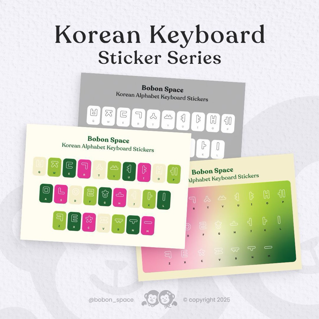 STICKER SHEET HANGUL KEYBOARD | STIKER SHEET VYNIL HANGEUL HURUF KOREA MACBOOK WINDOWS WATERPROOF