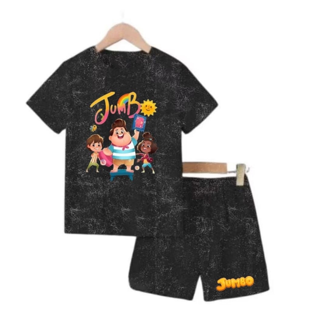 set kaos washing anak laki perempuan usia 1-10 tahun motif trendy bikin anak makin percaya diri dan 