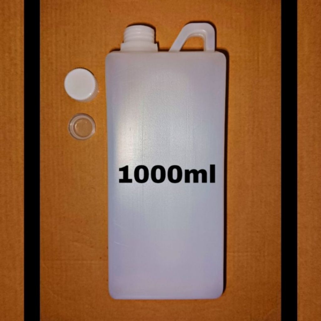 jerigen 1 liter tutup kecil HDPE isi 10pcs murah