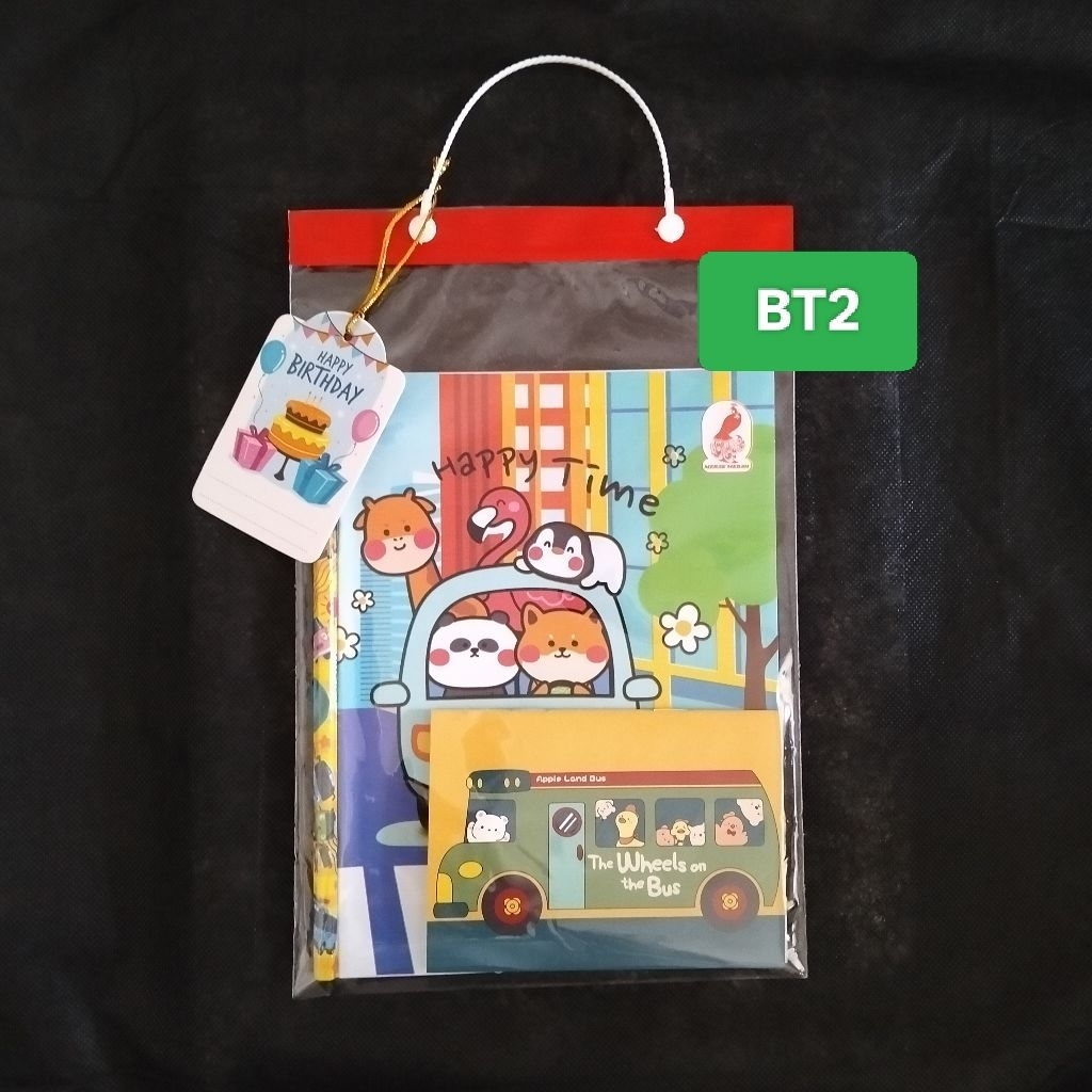 Paket buku tulis untuk souvenir hampers ulang tahun anak (BT2)