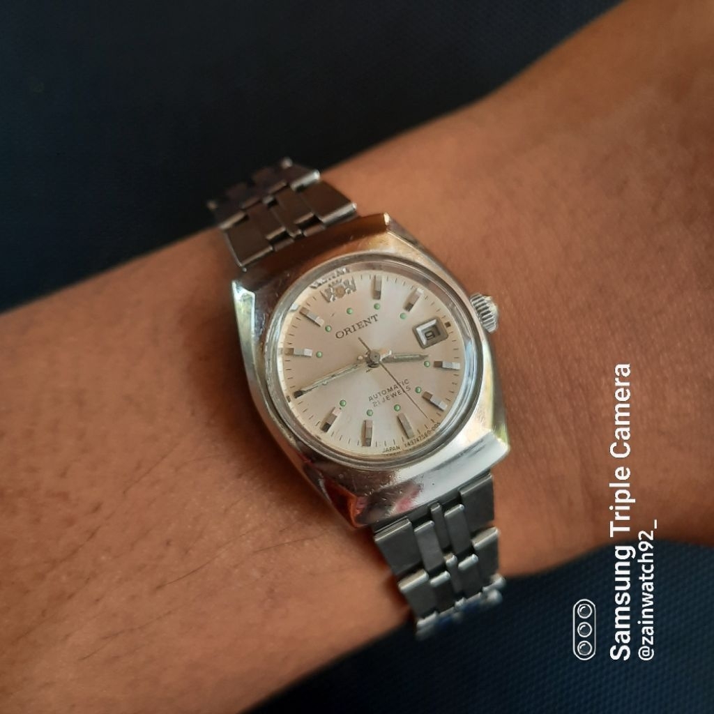 Jam Tangan Wanita Orient Ladies Salmon Dial Automatic Original