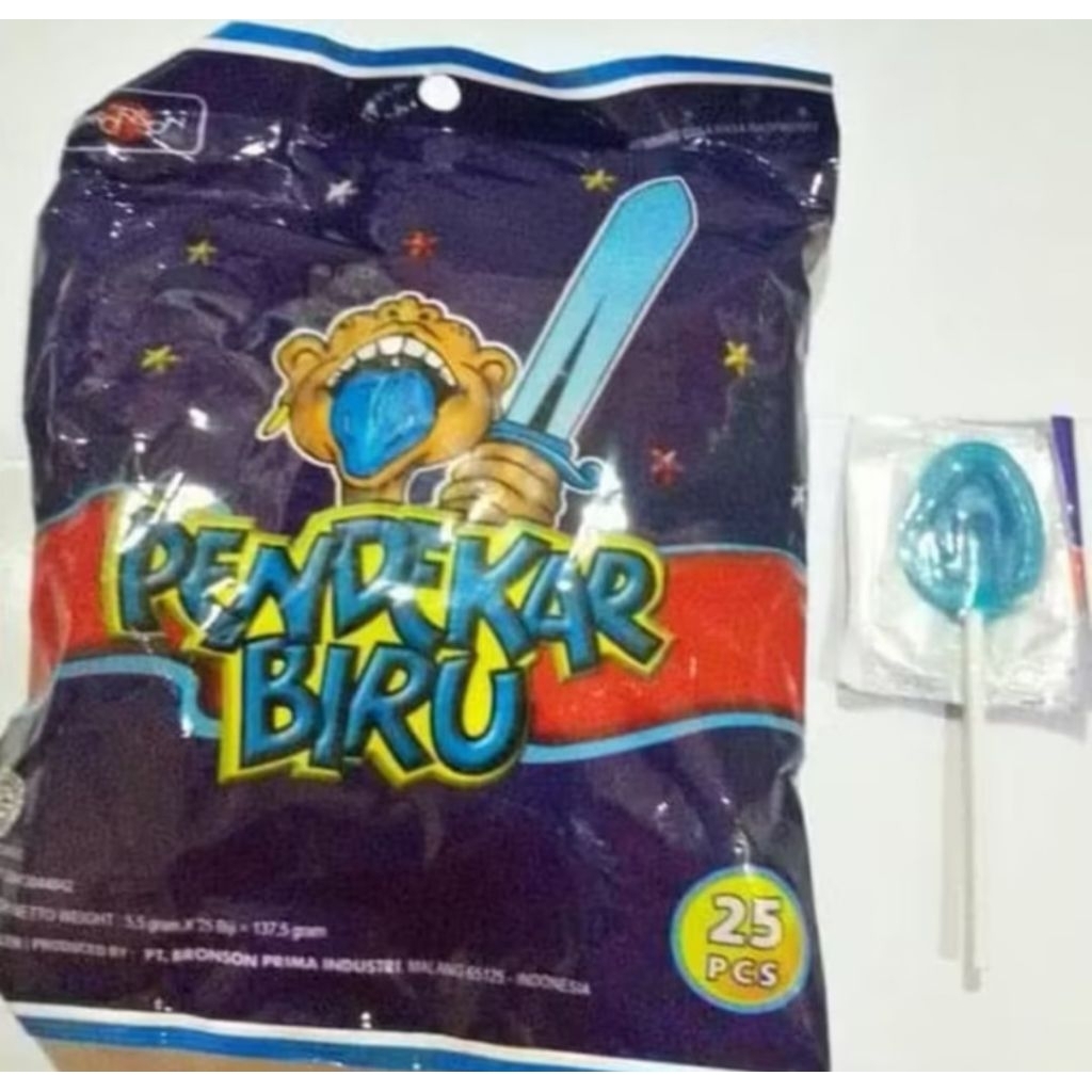 

Permen pendekar biru 125 gram (1 dus isi 50 pcs)