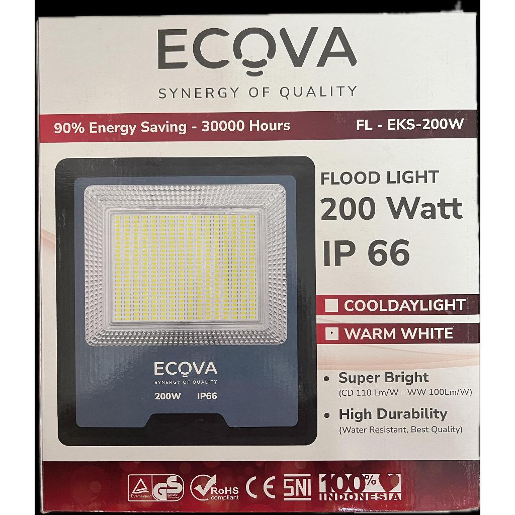 ECOVA Lampu LED Flood Light - 200 Watt
