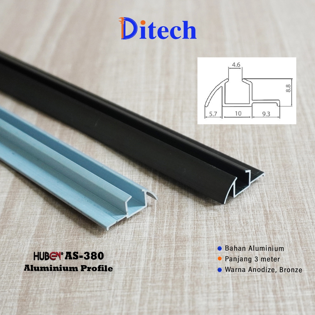 Profil Aluminium AS-380/Profil Handle Aluminium