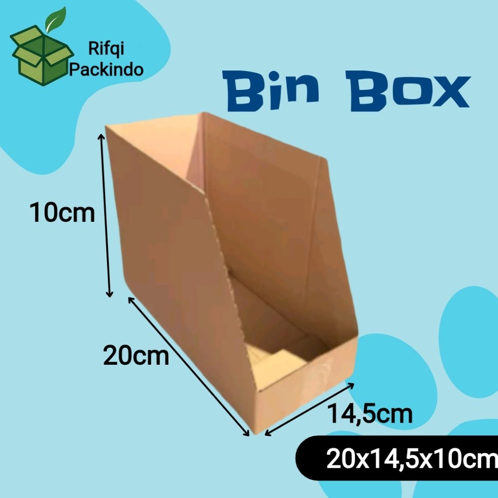 Kardus Arsip Polos Ukuran 20x14,5x10cm / Bin Box / Dus Arsip / Box Arsip / Kotak Arsip / Karton
