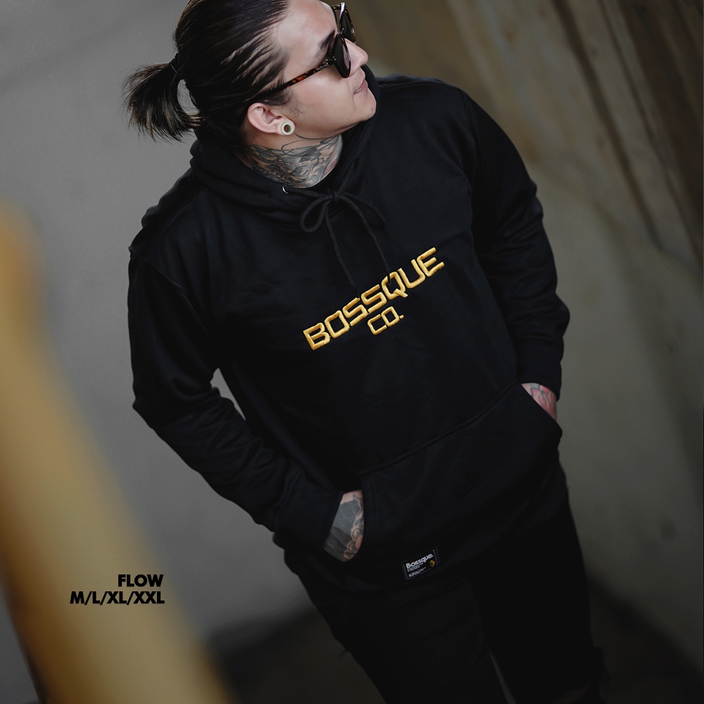 Bossque - Flow Hoodie Pria Bordir Jumper Sweater Pria Pullover Jaket Hoodie Sweter Jaket Keren