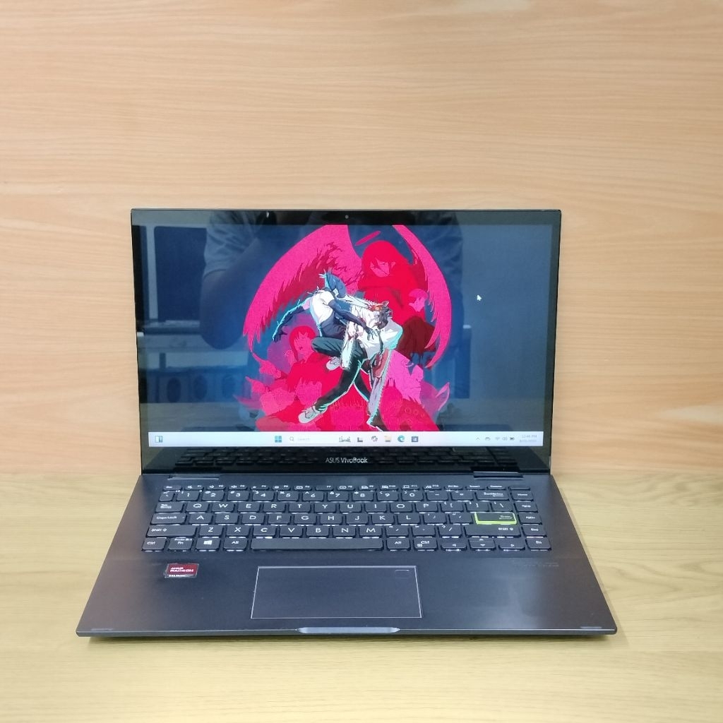 laptop asus vivobook tm420u amd ryzen 5-5500U ram 8gb/ssd 256gb fhd ips backlit flip touchscreen