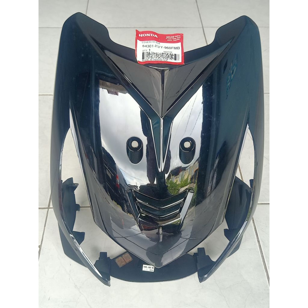 Cover tameng original beat Karbu 64301-KVY-960FMB hitam