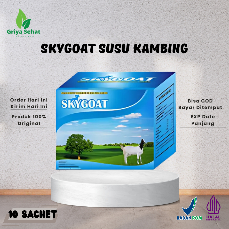 

Susu Kambing Etawa Bubuk Sky Goat Original Vanilla 1 Box Isi 10 Sachet