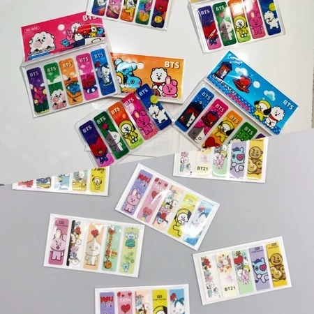 

Sticky Note / Pembatas Buku / Post It Plastik Hologram Gambar Fancy Karakter 100pcs