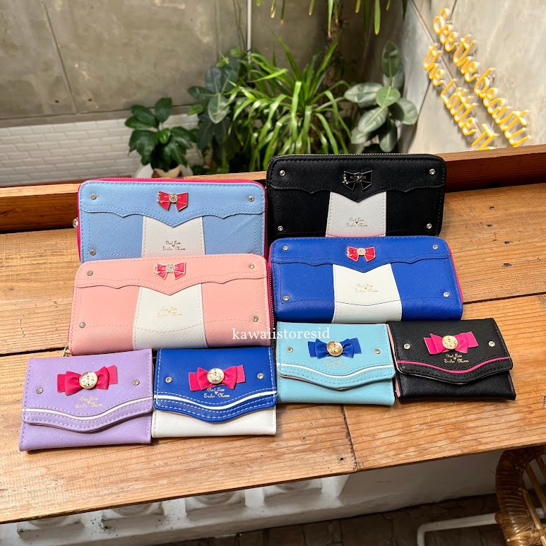 Dompet Kulit Sailormoon  Tempat Penyimpanan Uang Kertas Card Id  Wallet Karakter Kartun Lucu Unik Ka