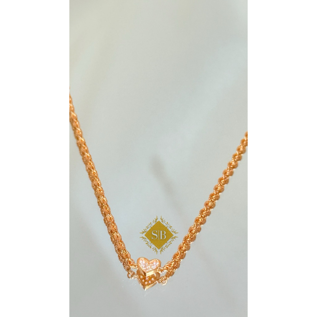 Gelang Love Tambang Emas G375 8K