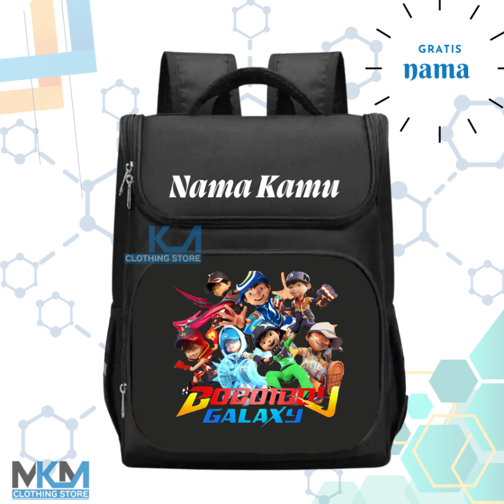 Tas Sekolah Anak SD/TK Boboiboy Galaxy I Tas Ransel Sekolah Anak TK/SD Boboiboy Galaxy [ Free Nama ]