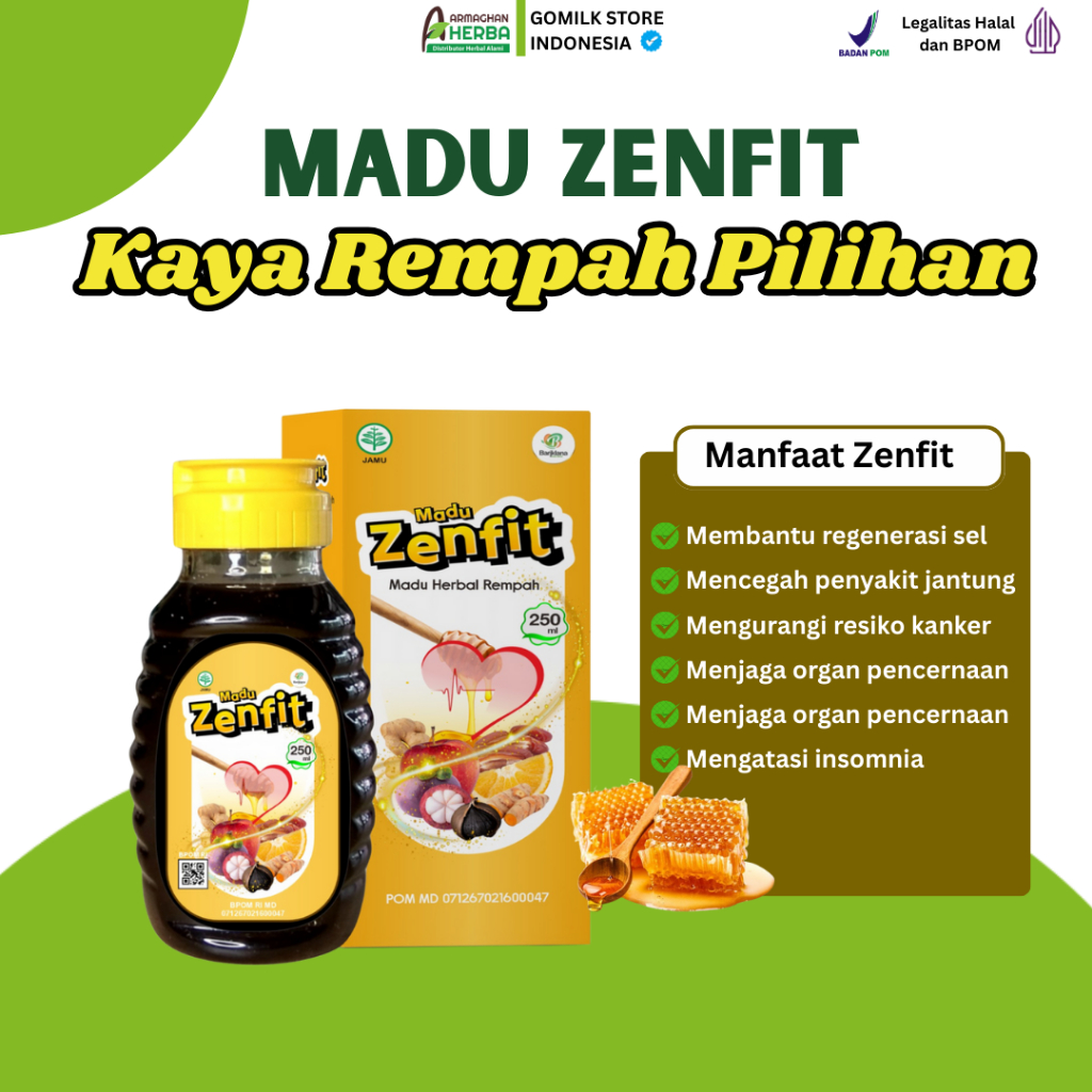 

[GARANSI ORI] Madu Zenfit – Madu Herbal Rempah 250ml Sejuta Manfaat