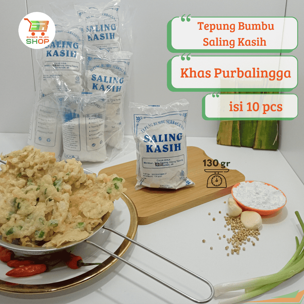 

Tepung Bumbu Serba guna Saling Kasih - Braling asli Purbalingga (1 pack isi 10 pcs)