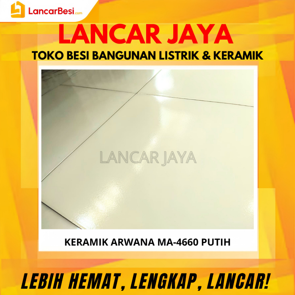 Keramik Lantai 40x40 Arwana MA-4660 Putih Hanya Untuk Area Jogja & Sekitarnya