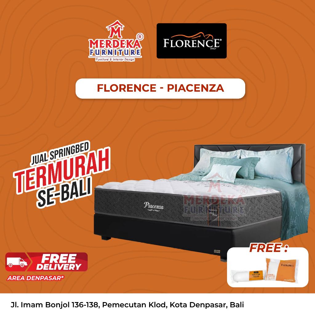 Kasur Florence ~ Piacenza | Spring Bed 160x200|Free Bantal|