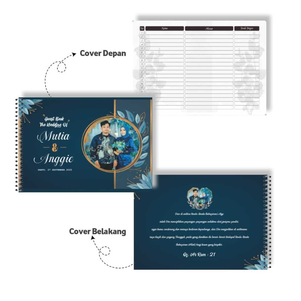 

Buku Tamu pernikahan / Wedding Guest Book