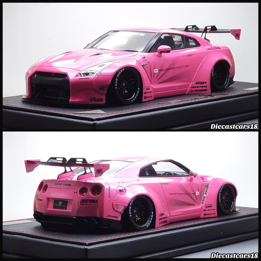 1/18 Makeup Model Nissan GTR R35 LB Works Flash Pink Ltd 10 Pcs