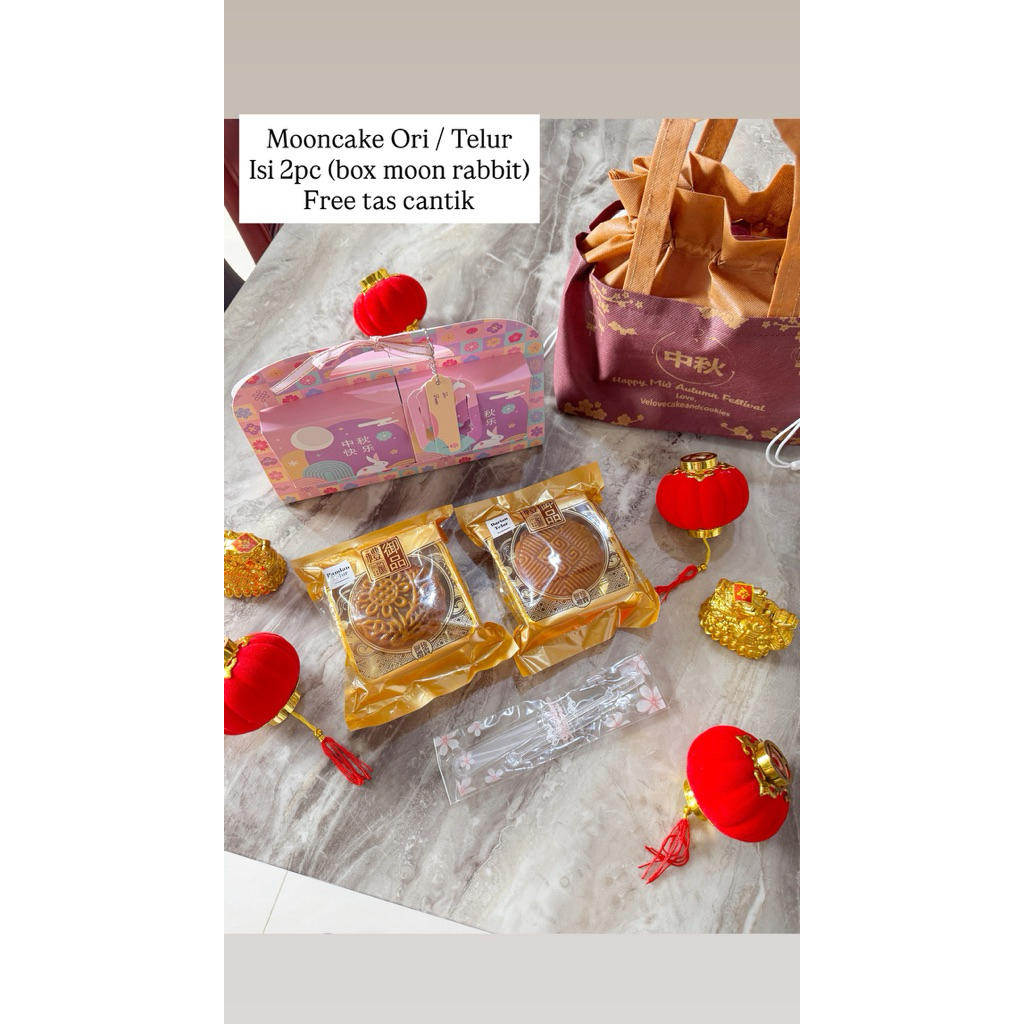 

Mooncake Box MoonRabbit isi 2pc