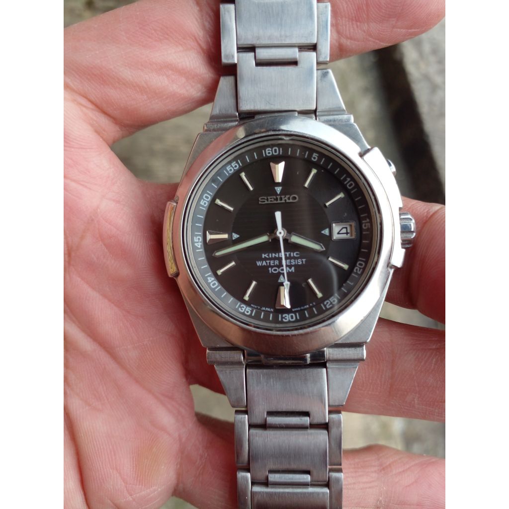 JAM TANGAN PRIA SEIKO KINETIC OF-90 original seken preloved