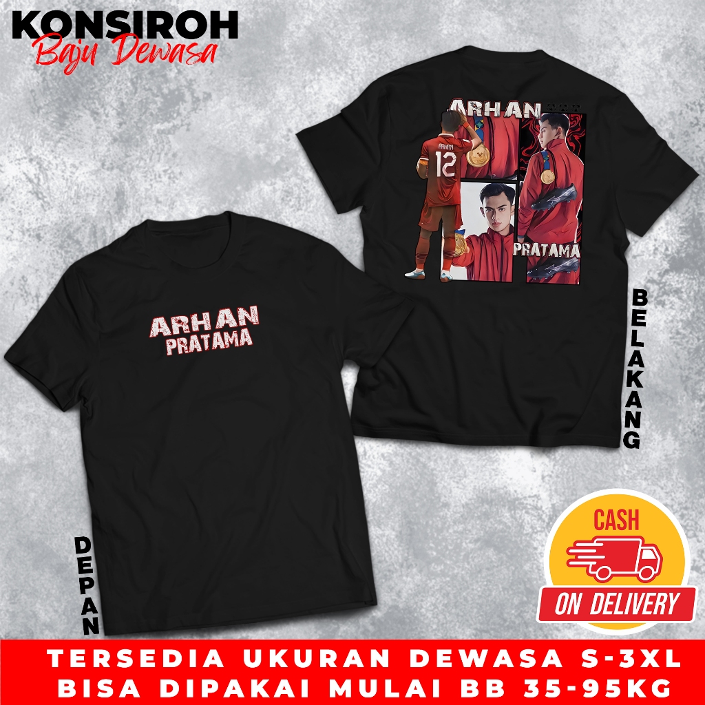 Kaos Arhan Pratama New Series Baju New Design Timnas Indonesia StreetWear Timnas Arhan 3 Pria Distro