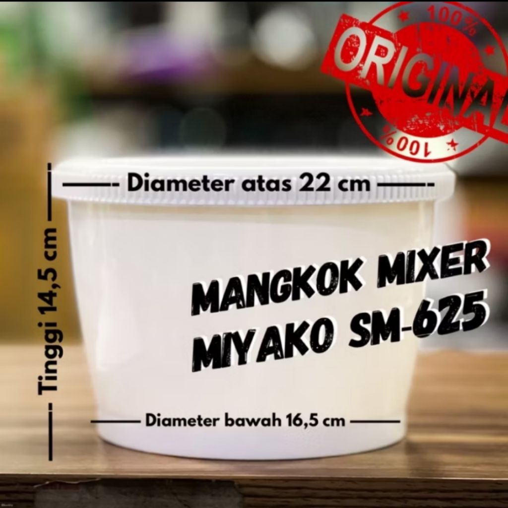 baskom mixer miyako wadah mixer miyako SM 625 mangkok mixer