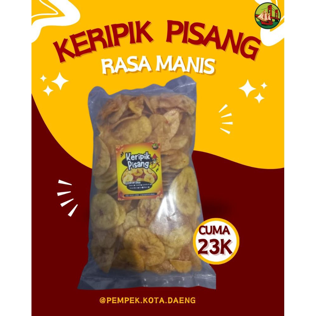 

KERIPIK PISANG RASA MANIS (250gram)