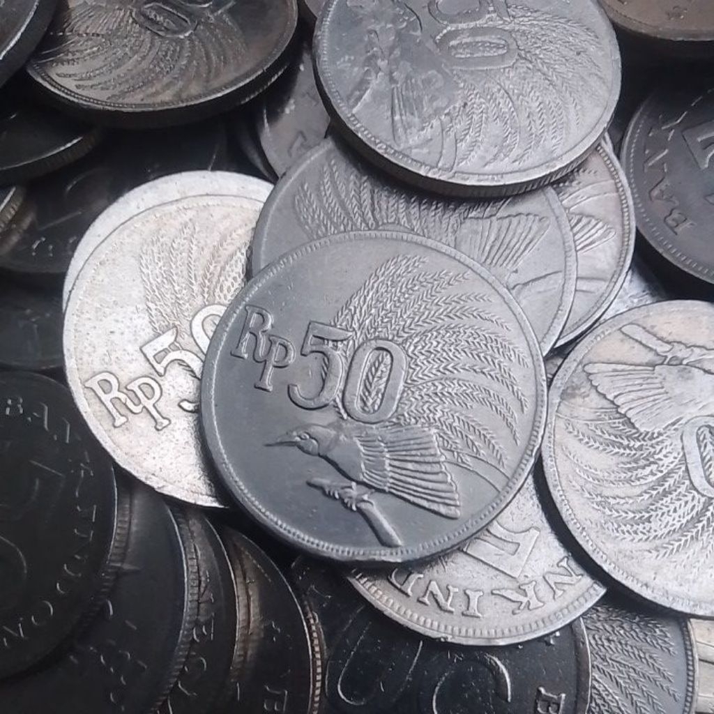 UANG KUNO KOIN 50 RUPIAH BURUNG CENDRAWASIH