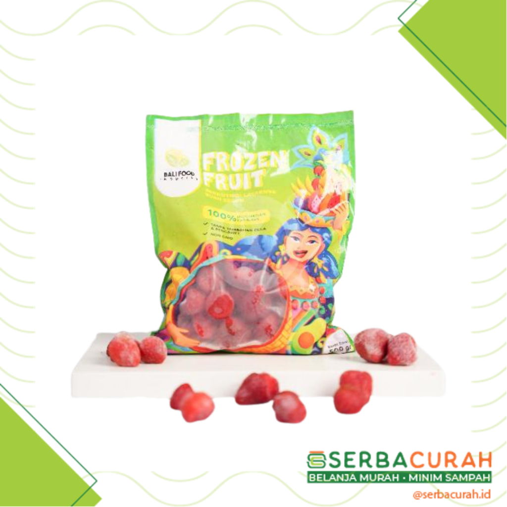 

Frozen Fruit Strawberry | Stroberi Beku | Kemasan 500 gr