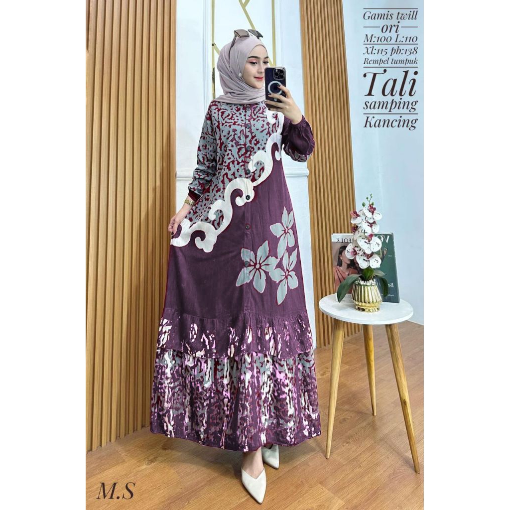 Gamis twill original.gamis Twill cap.gamis twill pekalongan