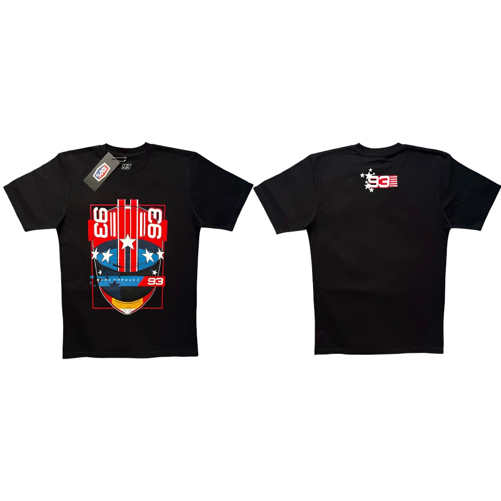 TSHIRT KAOS MARC MARQUEZ 93 GP DE LAS AMERICAS SHOEI HELMET MOTOGP RACING