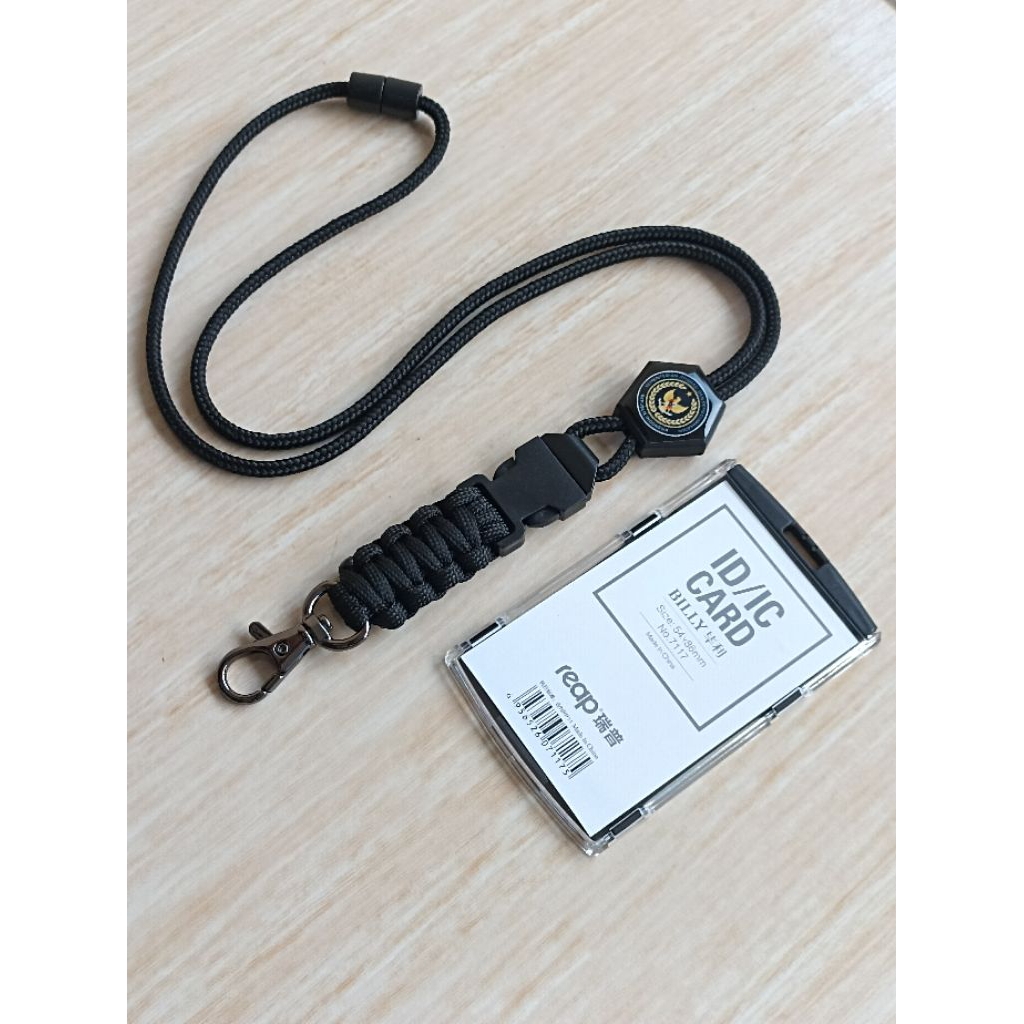 

Tali Lanyard id card Logo KEMENIMIPAS Model Hexagonal Tactical Lengkap dengan Tempat Id Holder Id