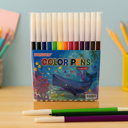 

[Paket Reseller] 12 Warna Spidol Pendek Mewarnai Color Pen / 12 Color Marker Pen