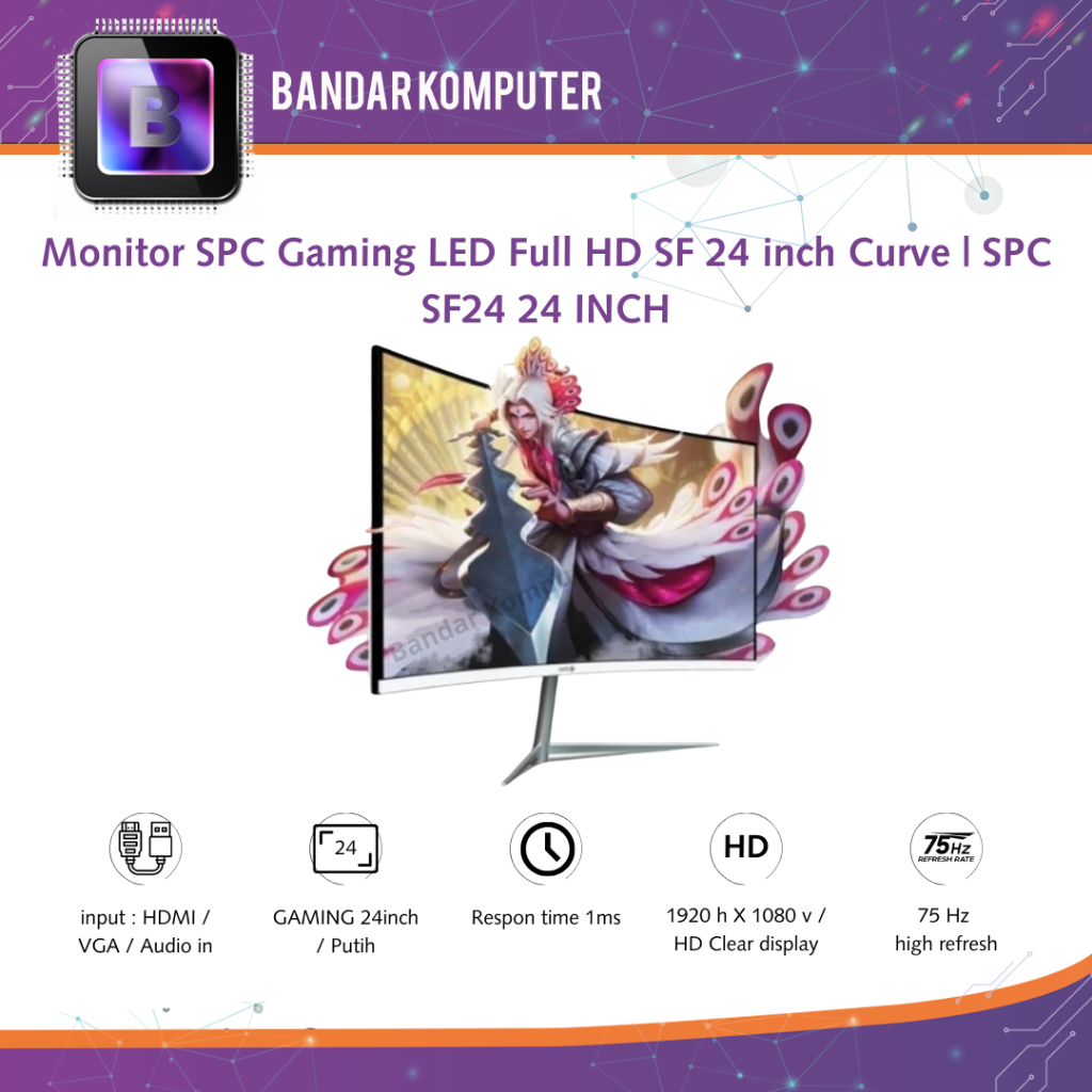 Monitor SPC Gaming LED Full HD SF 24 inch Curve | SPC SF24 24 INCH