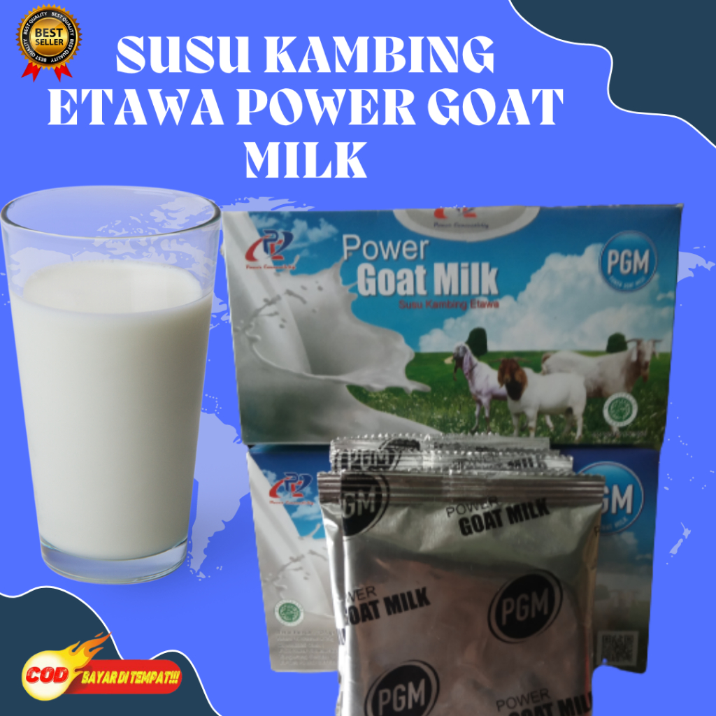 

[ BISA COD ] POWER GOAT MILK PGM SUSU KAMBING ETAWA ASLI TERDAFTAR DI BPOM