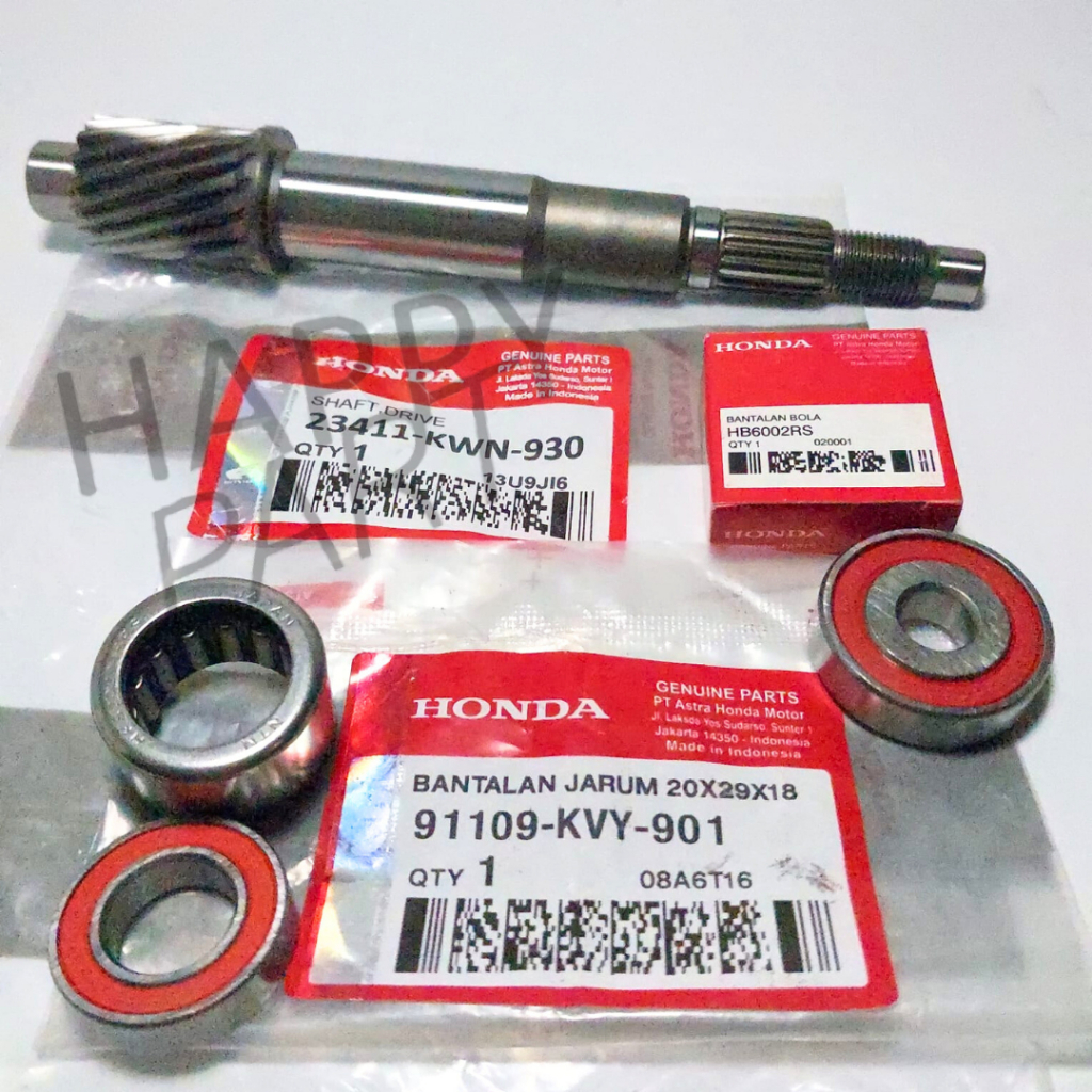 Bearing Laher Bambu + Bearing cvt 6002 tanpa kuningan + as pully shaft draft vario 125 150 LED