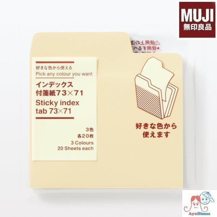 

MUJI Index Tab Sticky Notes 3 Color Set - Kertas catatan