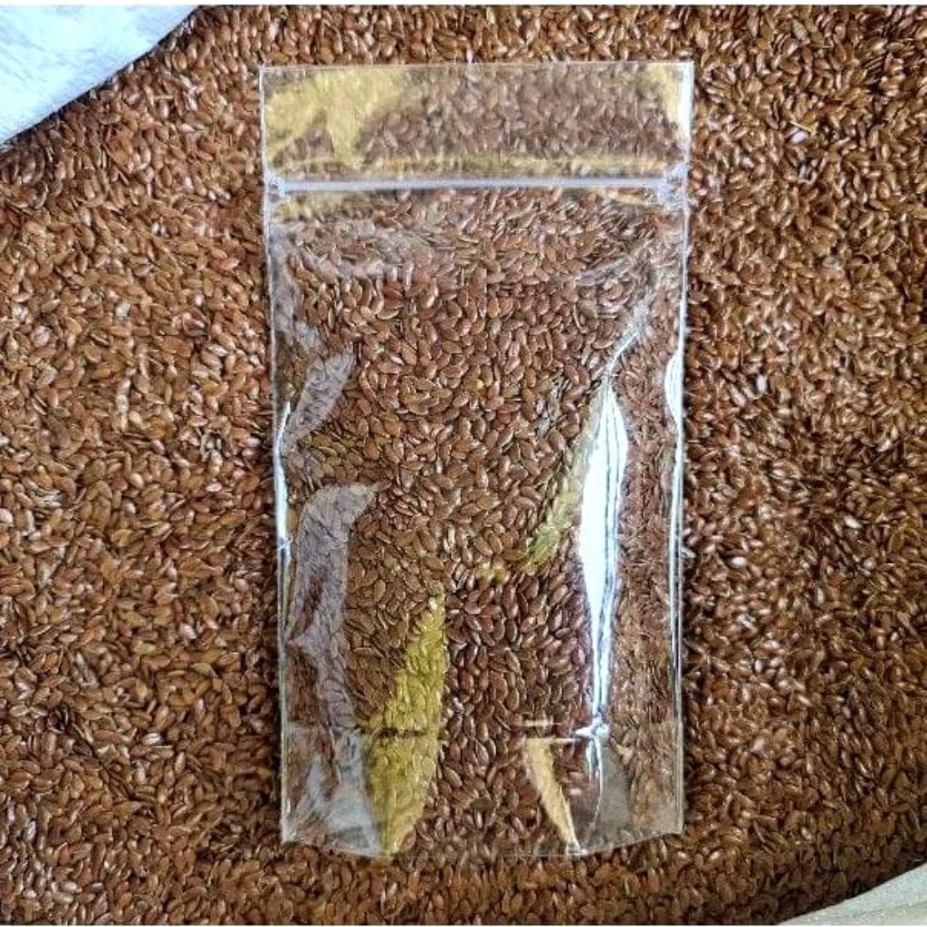 

Brown Flaxseed organic 100gr - Biji Rami Premium kualitas bagus