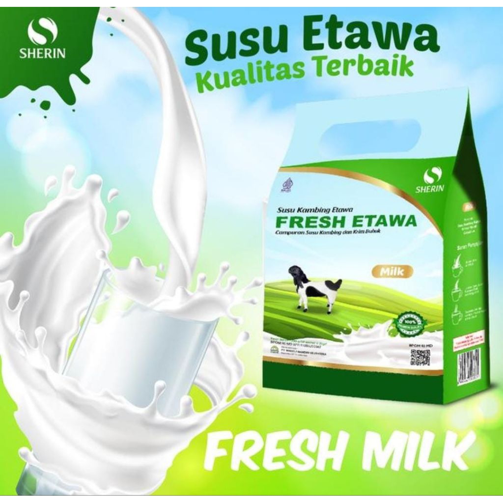 

SUSU KAMBING FRESH ETAWA ORIGINAL BPOM 10 SACHET HALAL