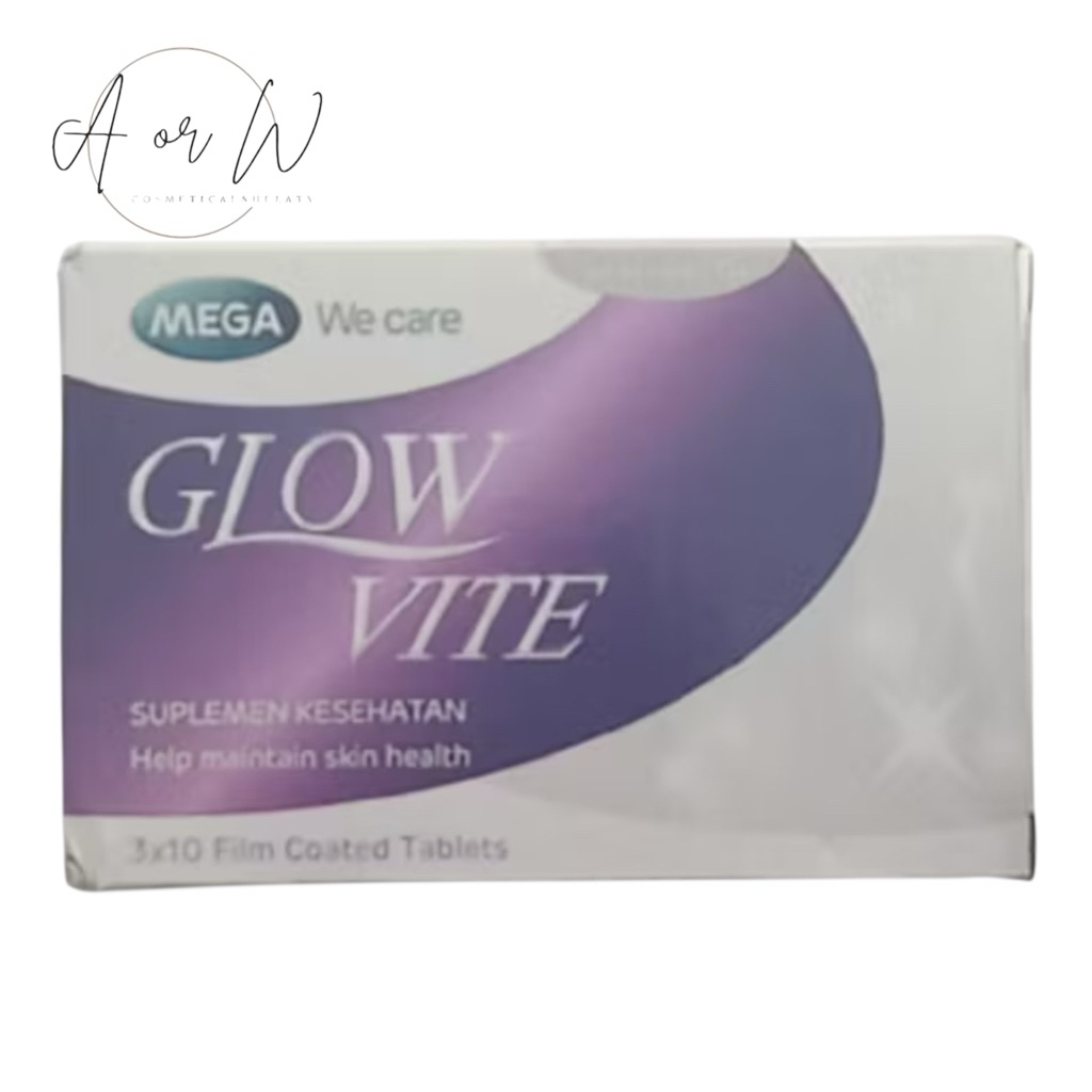 Glow Vite L-Glutathione 500 Box 30 Tablet / Mega We Care